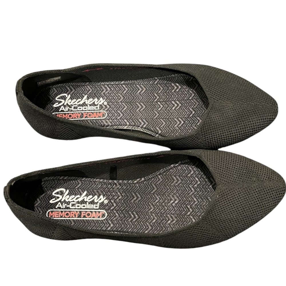 Skechers Air-cooled Memory Foam Black Flats size 8
